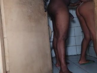 Naija Couple Record Their Doggy Fuck In Bathroom