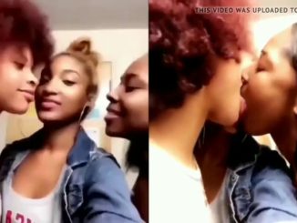 3 Teen Girls Kissing Themselves Together