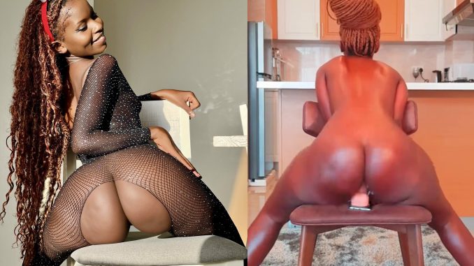 Hot Mzansi Model post_rion "ohrionstar" (riri.x) Rides Her Dildo While Sitted On Her Chair