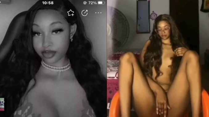 Naija Bigo Live Girl "Redhill" Flashes And Rubes Her Pussy On live Show