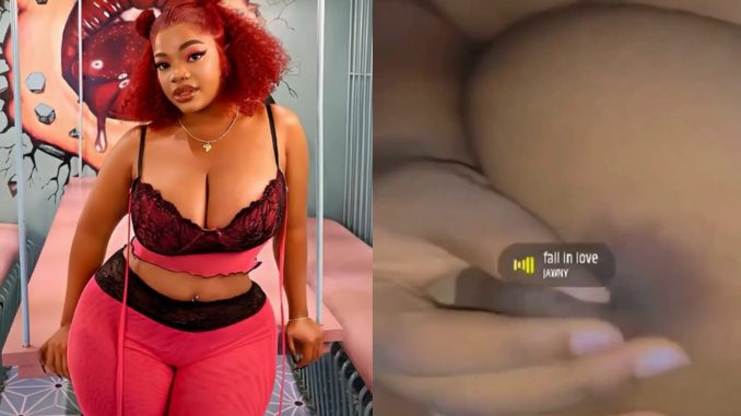 Nude Video Of Siddypearl "Baddest_siddy" Rubbing Her Nipple As She Flaunts Her Massive Boobs