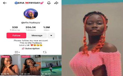 Sextape Of Ghanian Tiktoker Efia Fryday Trending On Tiktok