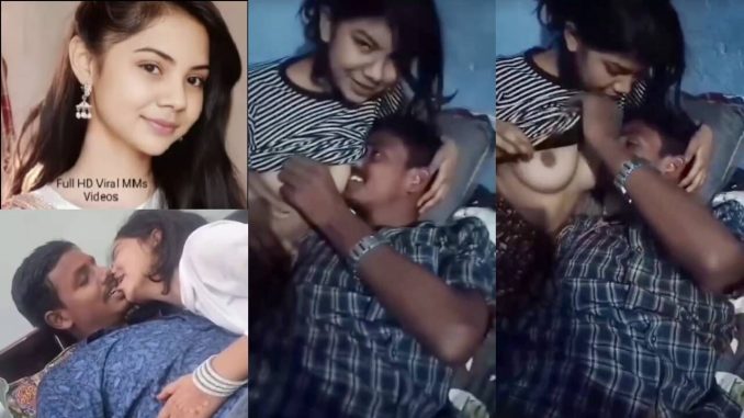 Sextape Of Indian Bhojpuri Actress "Muskan Yadav" Getting Her Boobs Sucked By Her Man