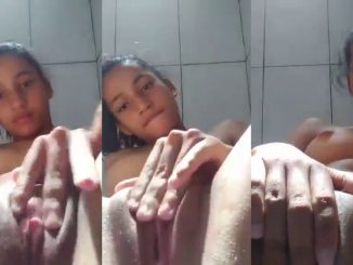 19 Year Old Mexican Teen Fingers And Rubs Her Pussy And Big Clitoris