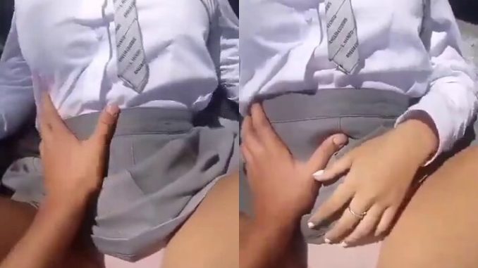 20 Year Old School Girl's Panties Shifted To The Side And Fucked Hard