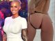 Amber Rose Shifts Her Panties To Show Off Her Pussy