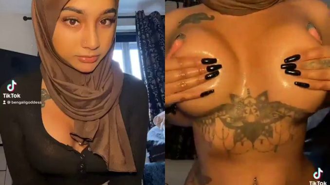 Arab Pornstar "Bengaligoddess" Amazing Clothed To Nude Transition