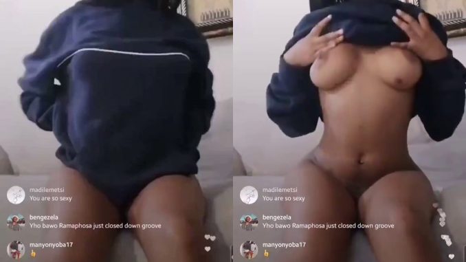 Barbie_Yako_Kasi Flashes Her Boobs On Instagram Live