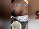 Kenyan Oscroh with tatted booty getting dick in the bathroom