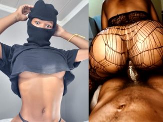 Mpho Motau (mpho_motau24839) In Net Dress Rides His Dick With Her Wet Pussy