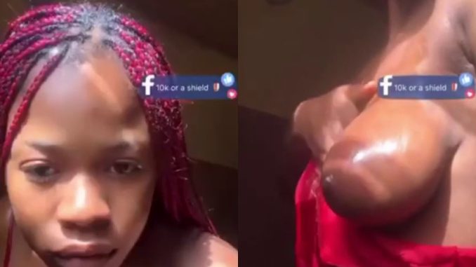 Naija Bigo Live Girl Flaunts Her Oiled Up Boobs Before She Got Banned On The Platform