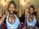 Playful Naija Girl Hanged A Hanger On Her Nipple