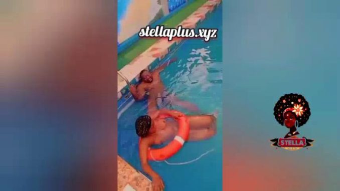 Pool side nude video leak from a hotel pool in Africa