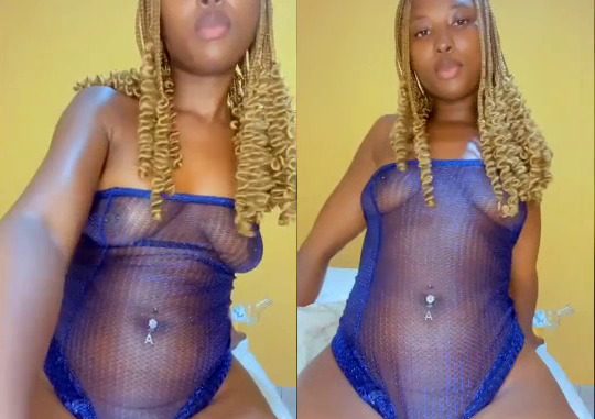 Premly Prem Flaunts Her Boobs, Nipples And Pussy Through Transparent Dress