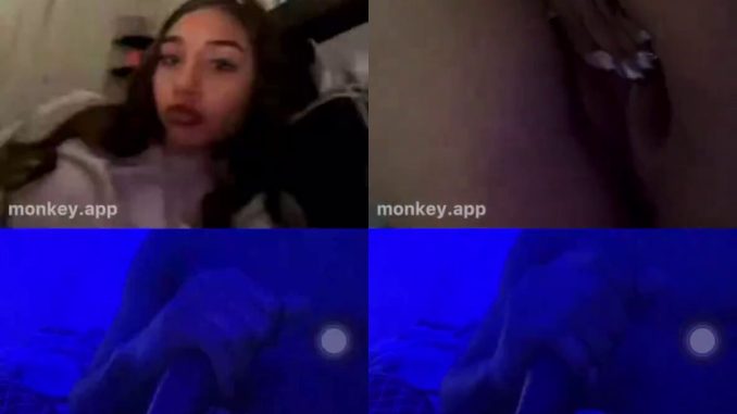 Sex Video Call On Monkey App, Where The Lady Robes Her Pussy While The Guy Strokes His Dick