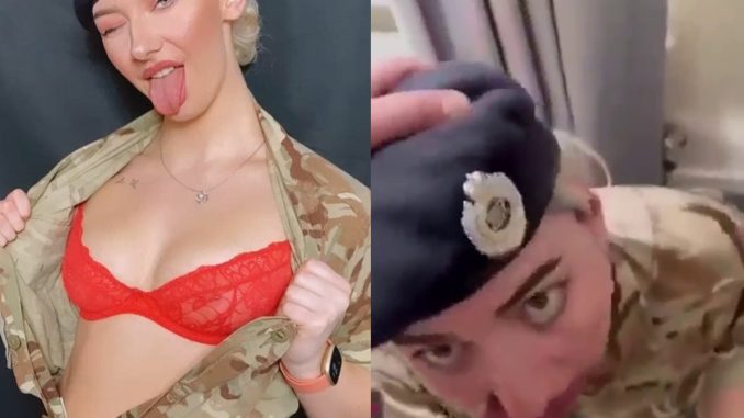 Sextape Of Katiejonesprincess As A Military Officer Sucking On Her Superior's Dick