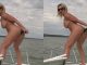 She Fucks Her Ass With A Cucumber In A Yatch