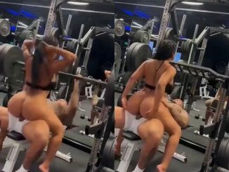 She Riding His Dick In The Gym While He's Doing Bench Workout