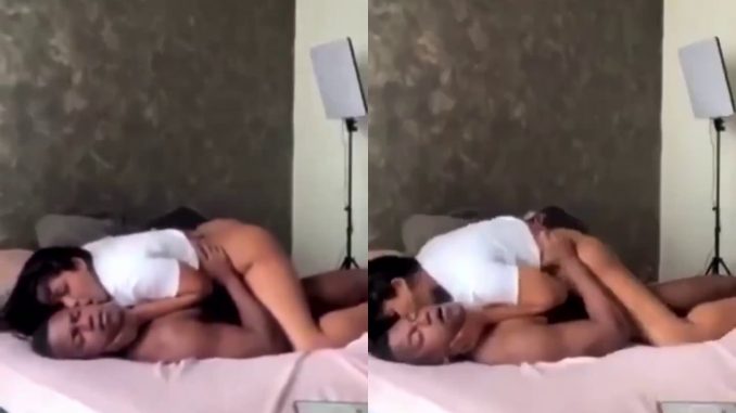 She's Choking Him While Riding His Dick In Intense Fucking